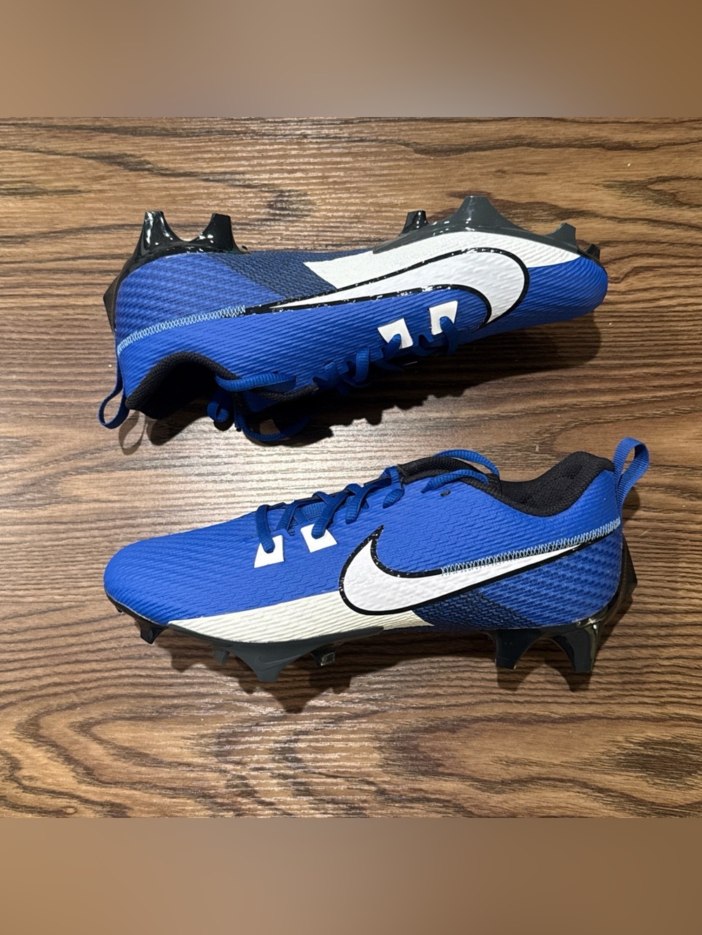 Size 9 Nike Vapor Edge Speed 360 2 Blue Football Cleats DA5455-414 - NEW